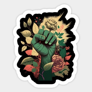 The strength of nature embodied in plants Sticker